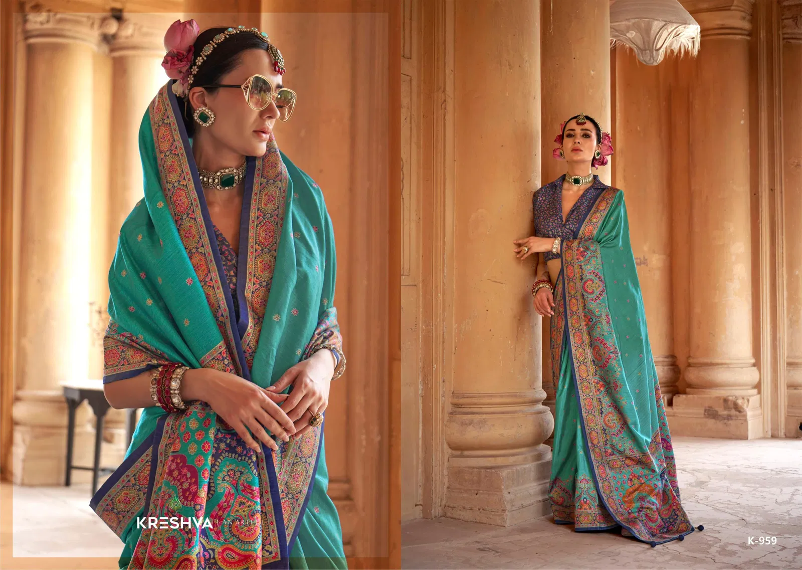Sugandha By Kreshva P V Silk Wedding Wear Saree Suppliers In India